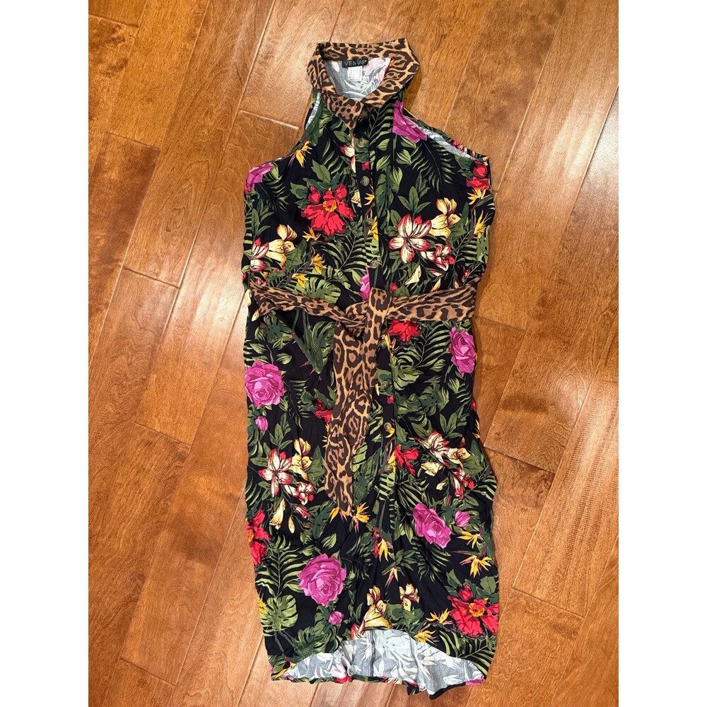 Venus floral tropical sleeveless dress size 10